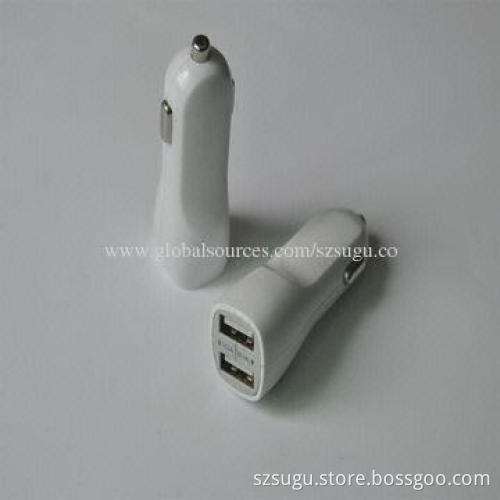 Dual USB car charger, CE certified